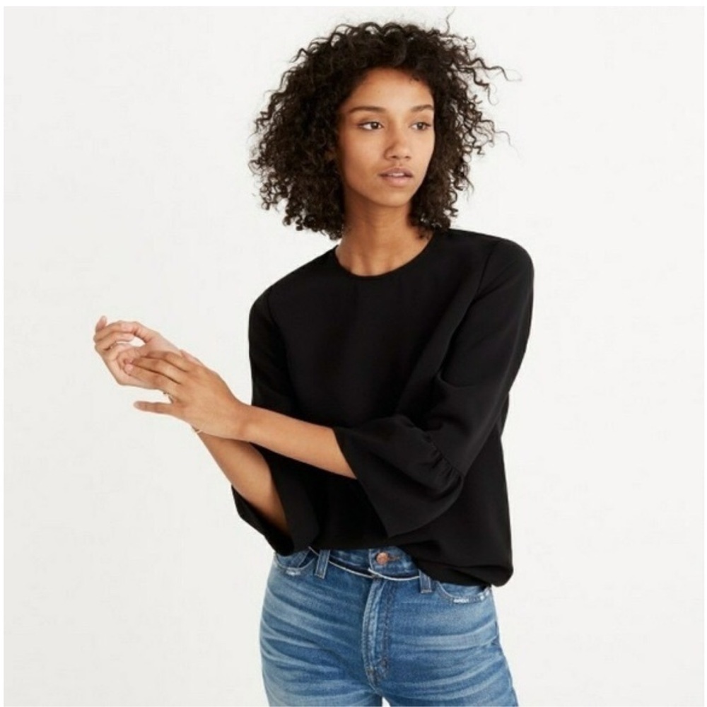 MADEWELL BELL SLEEVE TOP SIZE M Style# F6886
